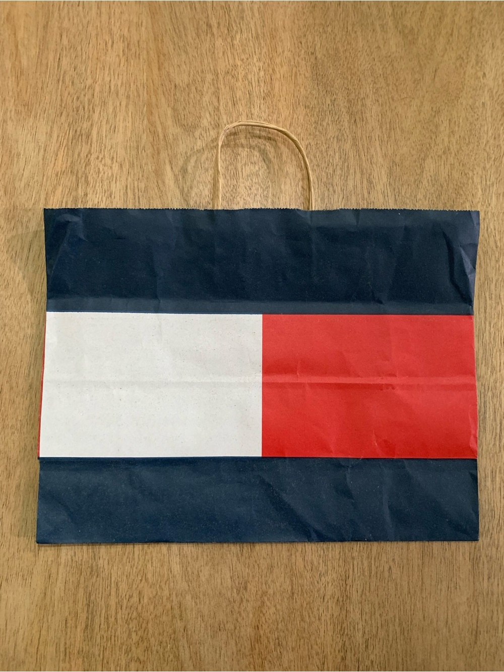 Tommy Hilfiger Blue and white Paper Shopping Gift Bag